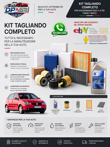 Kit tagliando filtri - tagliando,